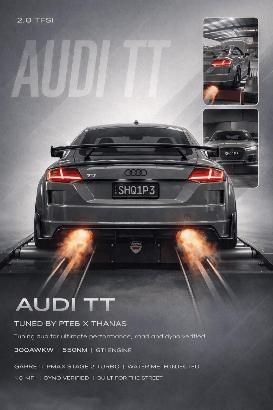 Audi TT on the PTEB dyno — Melbourne professional ECU tuning